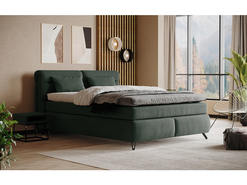 Boxspring SWISS HOME STYLE AMBER vert foncé