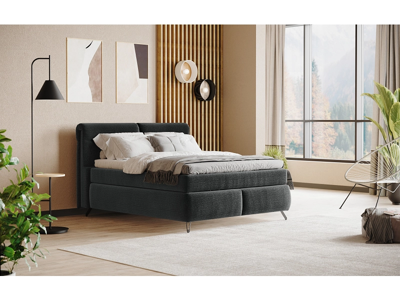 Boxspringbett SWISS HOME STYLE AMBER schwarz Boxspringbett SWISS HOME STYLE AMBER schwarz