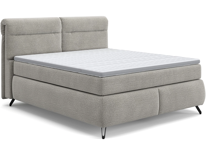 Boxspringbett SWISS HOME STYLE AMBER hellgrau Boxspringbett SWISS HOME STYLE AMBER hellgrau