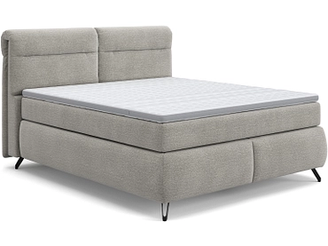 Boxspringbett SWISS HOME STYLE AMBER hellgrau
