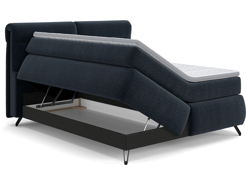 Boxspringbett SWISS HOME STYLE AMBER blau