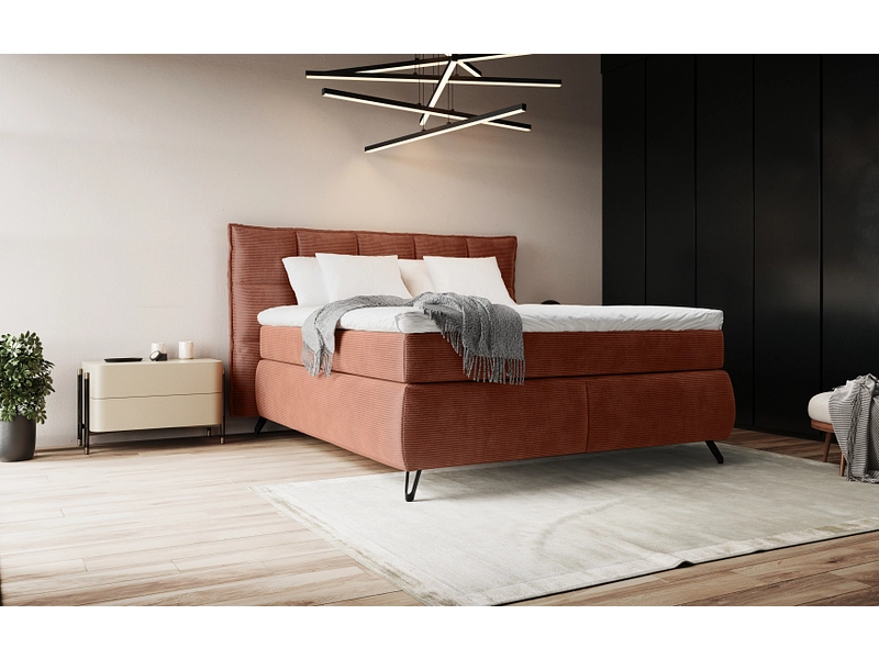Boxspringbett SWISS HOME STYLE AGATA terrakotta