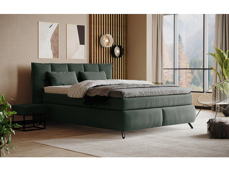 Boxspring SWISS HOME STYLE AGATA vert foncé