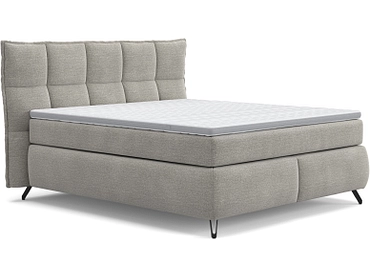 Boxspring SWISS HOME STYLE AGATA gris clair