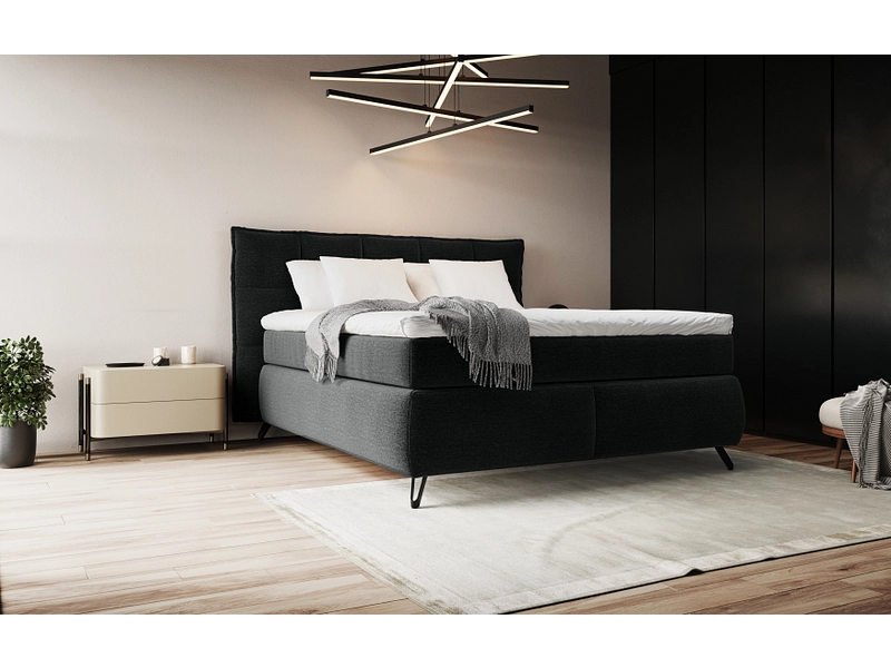 Boxspring SWISS HOME STYLE AGATA grigio scuro