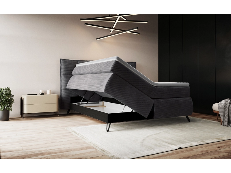 Boxspringbett SWISS HOME STYLE AGATA anthrazit