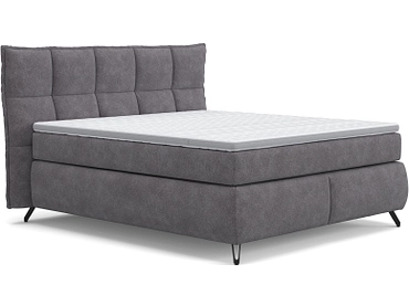 Boxspring SWISS HOME STYLE AGATA gris foncé