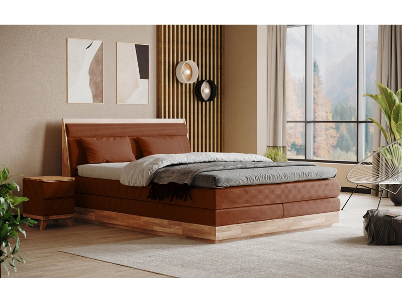 Boxspringbett SWISS HOME STYLE ONYX terrakotta