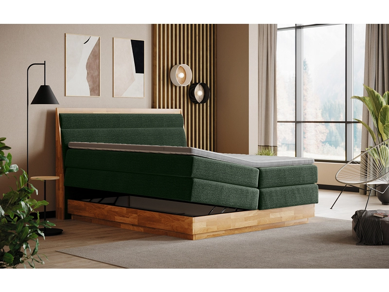 Boxspring SWISS HOME STYLE ONYX vert foncé