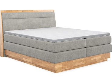 Boxspringbett SWISS HOME STYLE ONYX hellgrau