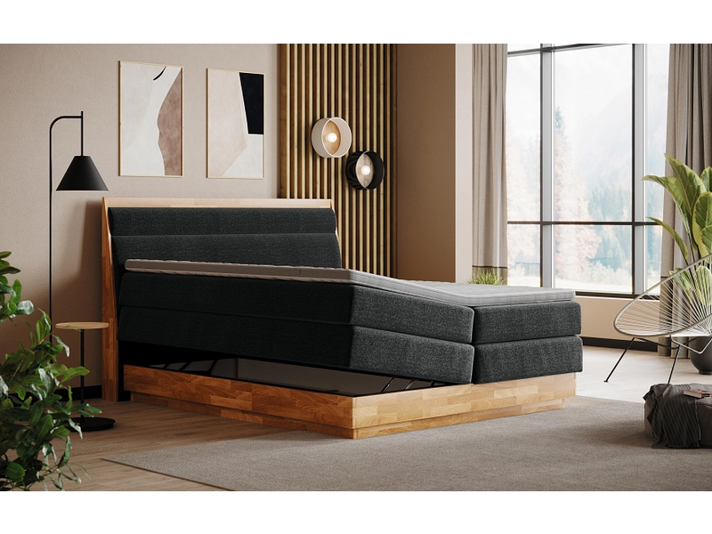 Boxspringbett SWISS HOME STYLE ONYX schwarz