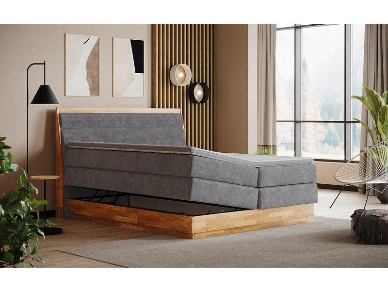 Boxspring SWISS HOME STYLE ONYX grigio scuro