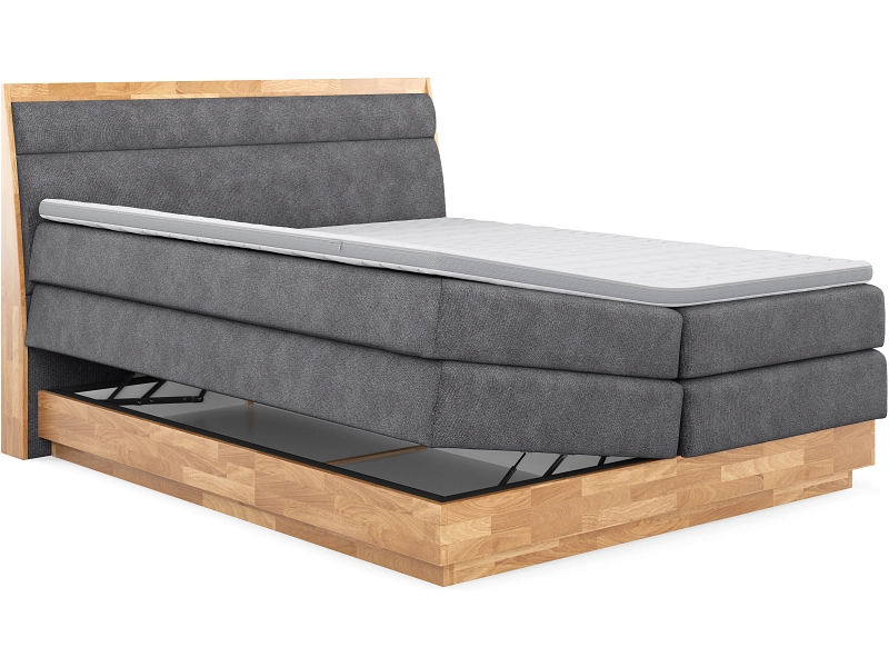 Boxspring SWISS HOME STYLE ONYX grigio scuro