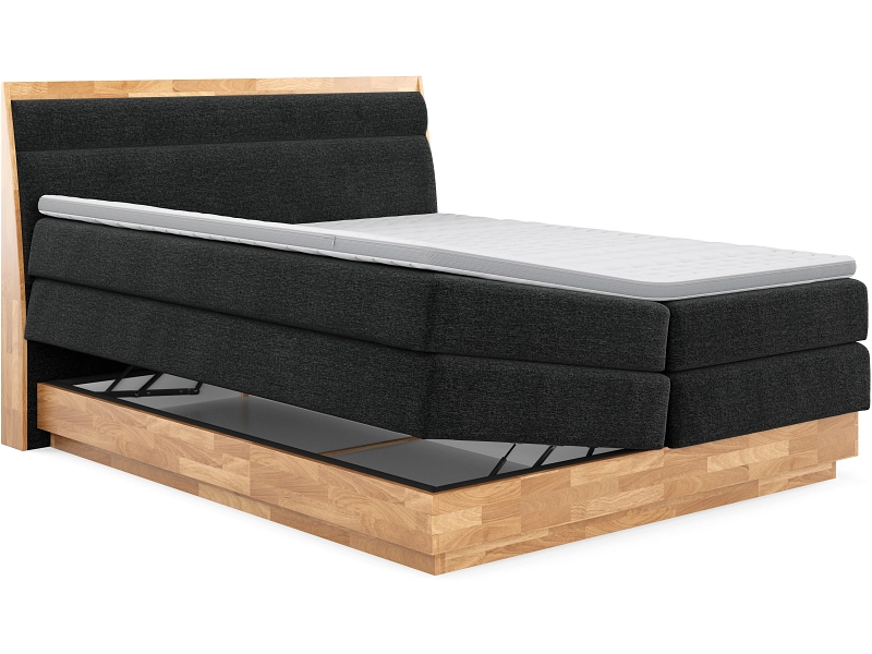 Boxspringbett SWISS HOME STYLE ONYX schwarz