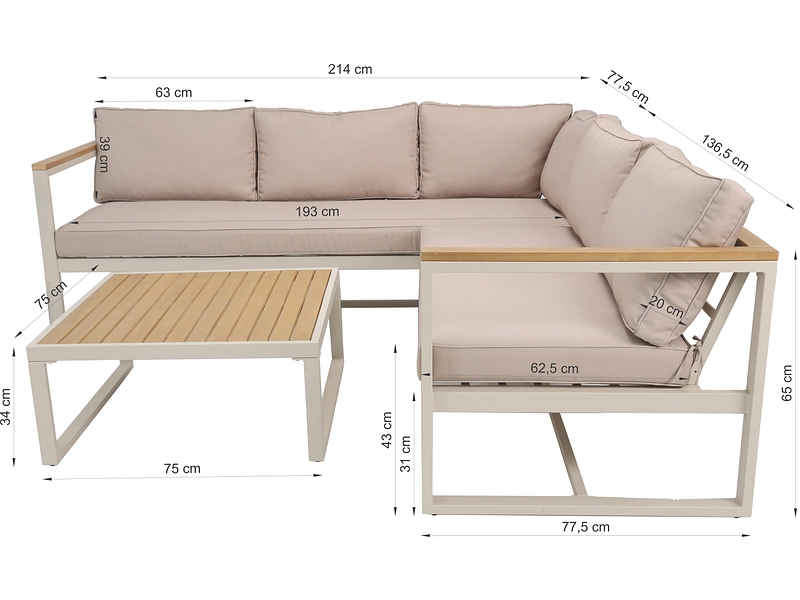 Set da giardino LAS VEGAS