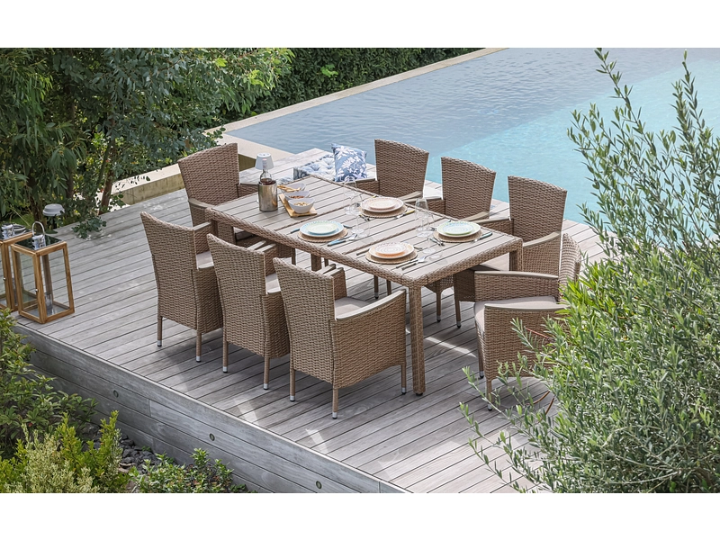 Set Gartentisch und Gartenstühle BARI