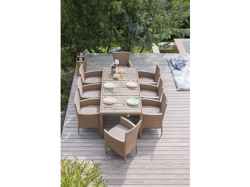 Set Gartentisch und Gartenstühle BARI