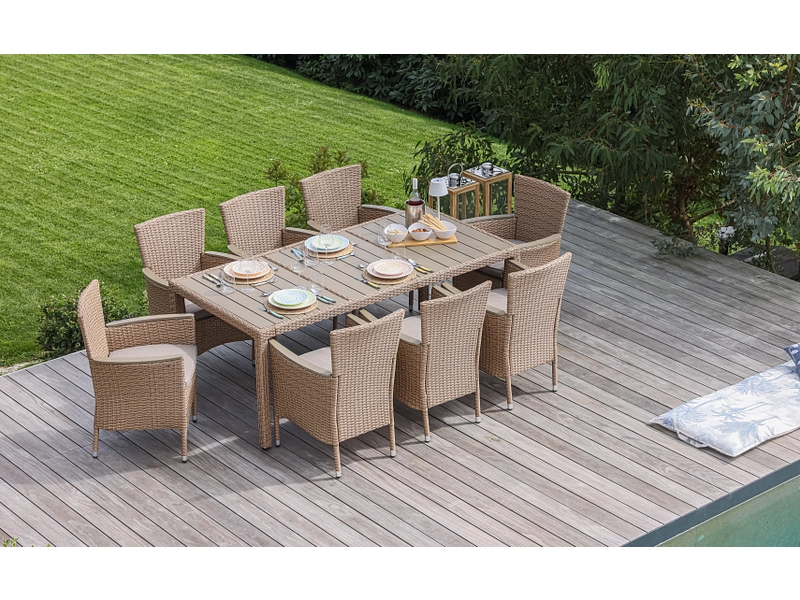 Set Gartentisch und Gartenstühle BARI