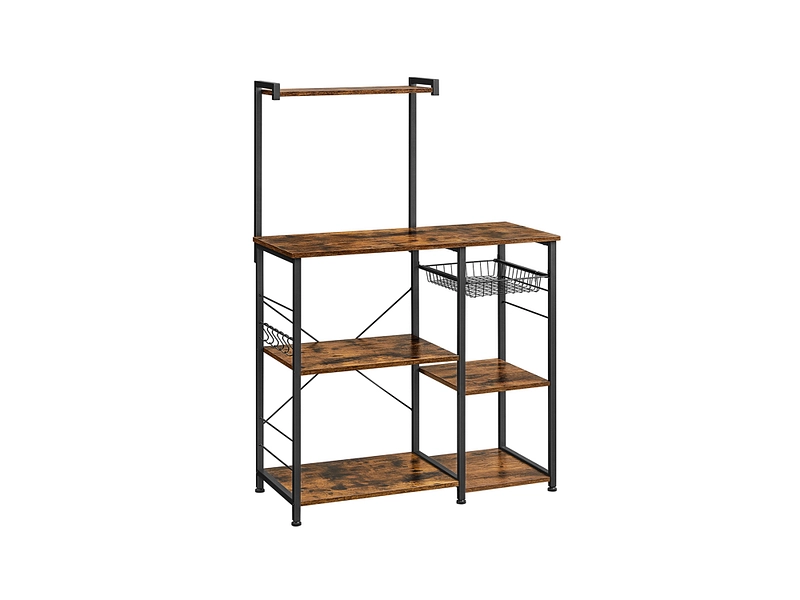 Scaffale da cucina SONGMICS RUSTIK 40x90x134cm nero