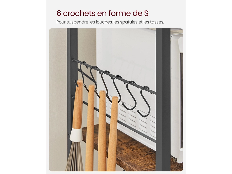 Scaffale da cucina SONGMICS RUSTIK