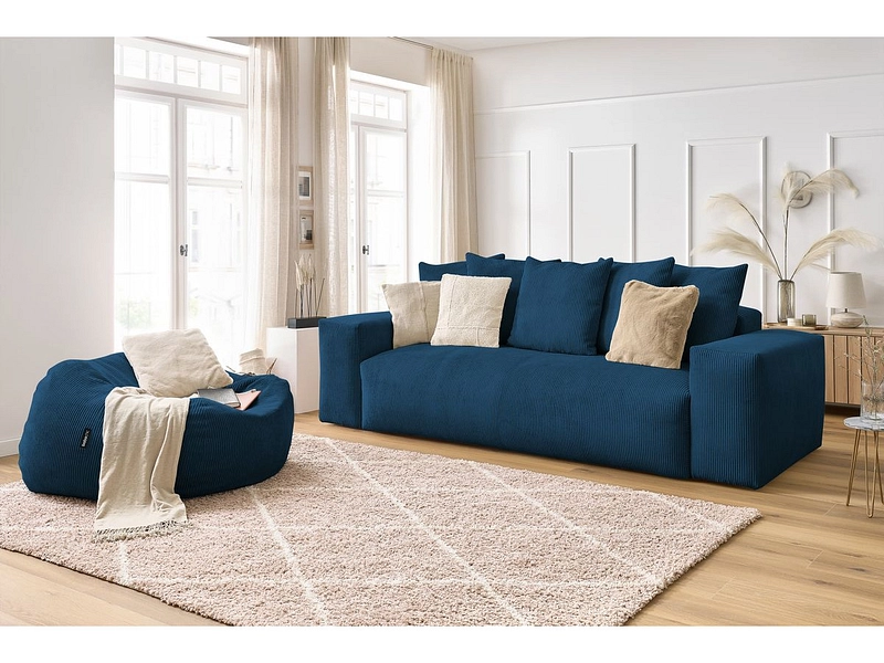 3er Sofa mit Hocker BOBOCHIC VOLTAIRE