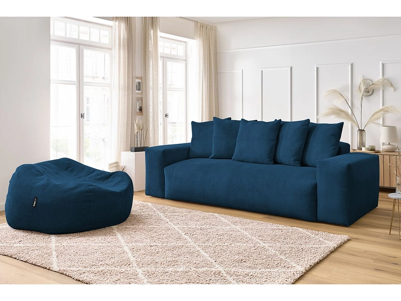 3er Sofa mit Hocker BOBOCHIC VOLTAIRE