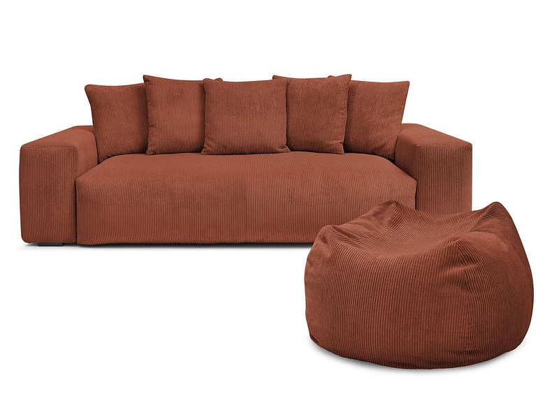 3er Sofa mit Hocker BOBOCHIC VOLTAIRE 3er Sofa mit Hocker BOBOCHIC VOLTAIRE