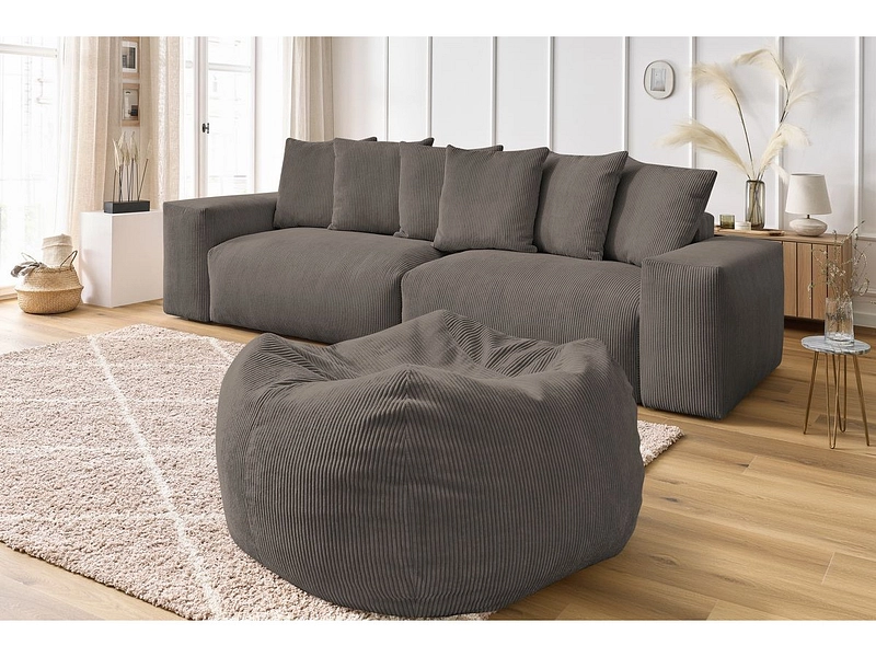 Sofa mit Hocker BOBOCHIC VOLTAIRE