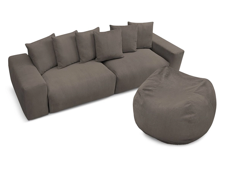 Sofa mit Hocker BOBOCHIC VOLTAIRE
