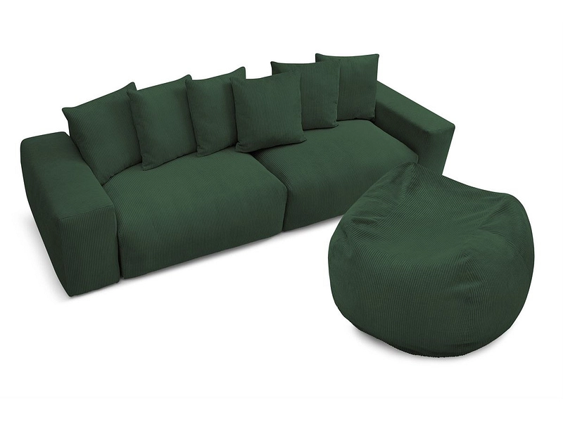 Sofa mit Hocker BOBOCHIC VOLTAIRE