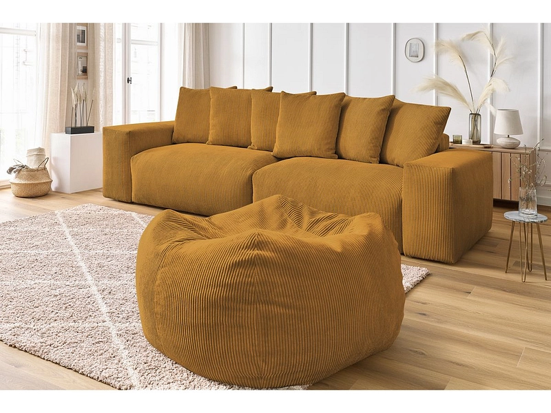 Sofa mit Hocker BOBOCHIC VOLTAIRE
