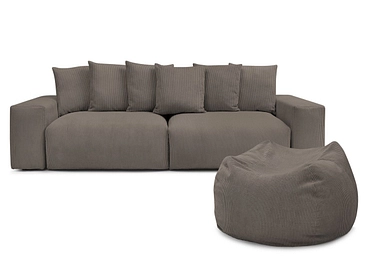 Sofa mit Hocker BOBOCHIC VOLTAIRE