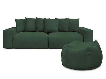 Sofa mit Hocker BOBOCHIC VOLTAIRE