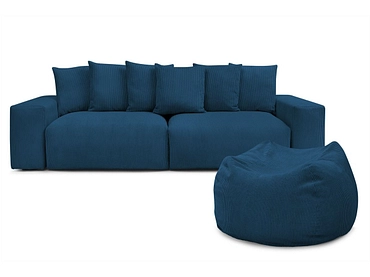 Sofa mit Hocker BOBOCHIC VOLTAIRE