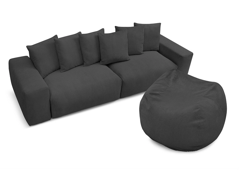 Sofa mit Hocker BOBOCHIC VOLTAIRE