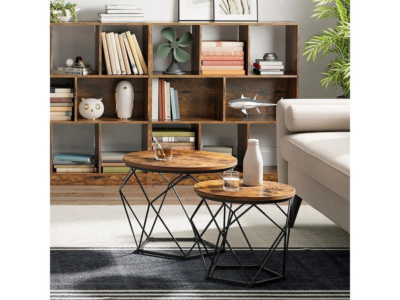SONGMICS Set für Couchtische RUSTIK