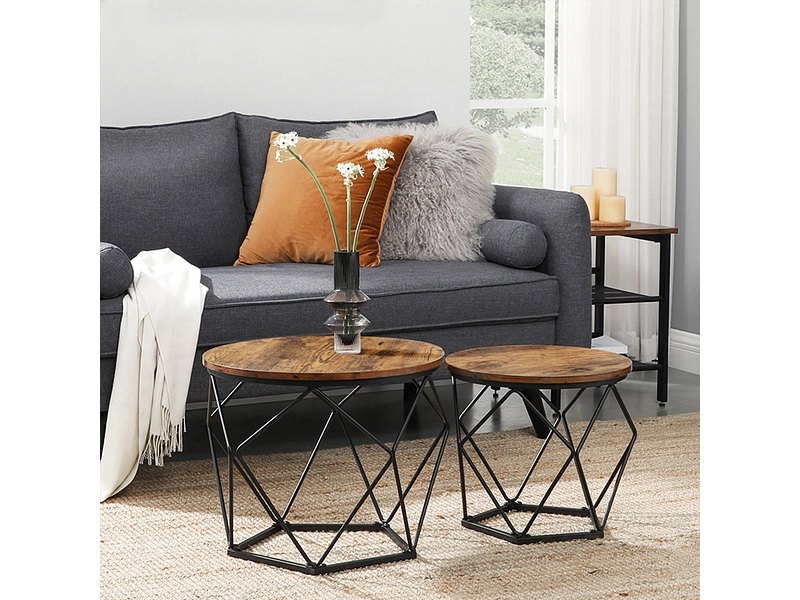 SONGMICS Set für Couchtische RUSTIK
