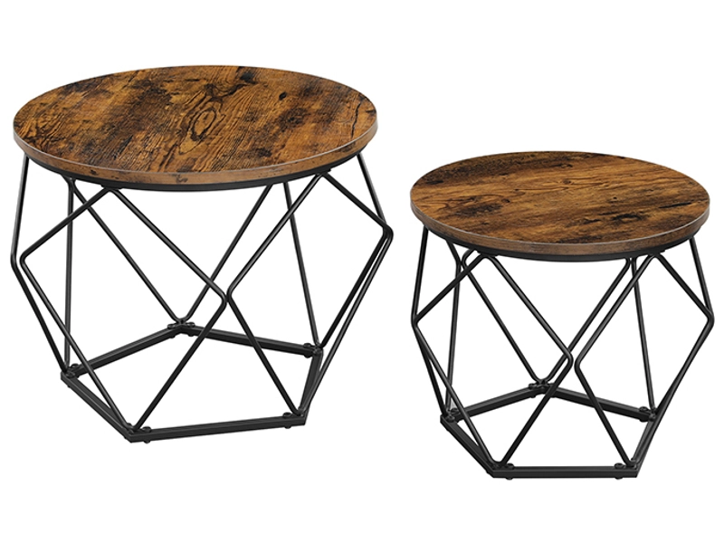 SONGMICS Set für Couchtische RUSTIK