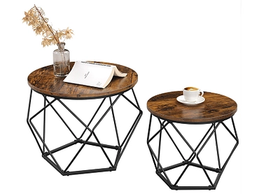 SONGMICS Set für Couchtische RUSTIK