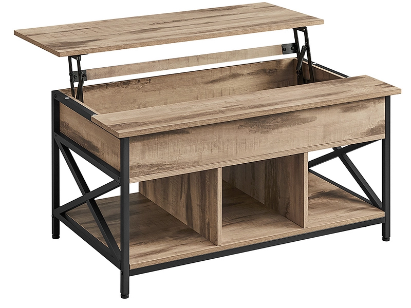 SONGMICS Tavolino RUSTIK 60x100x62cm marrone