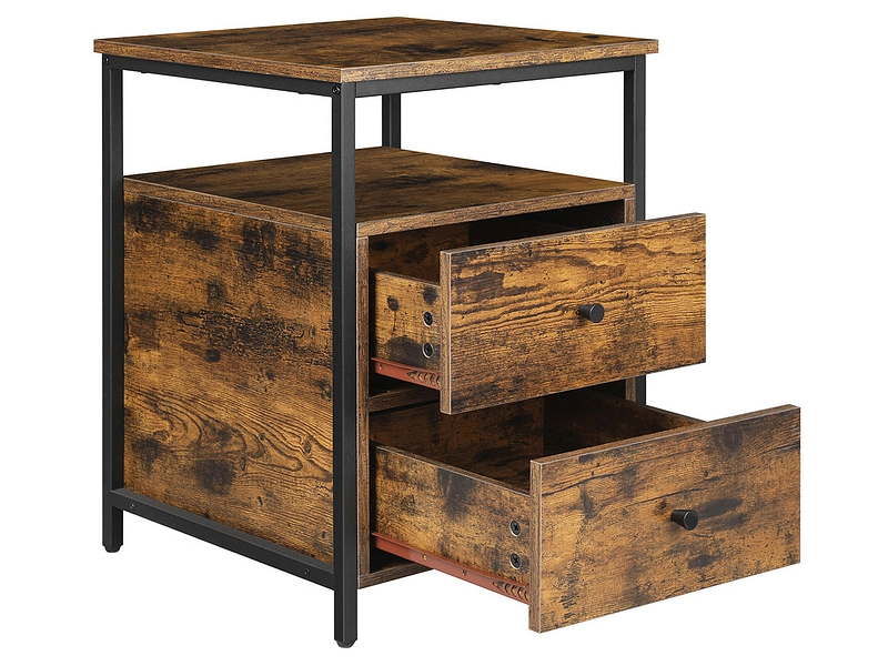 Nachttisch SONGMICS RUSTIK 2 Schubladen