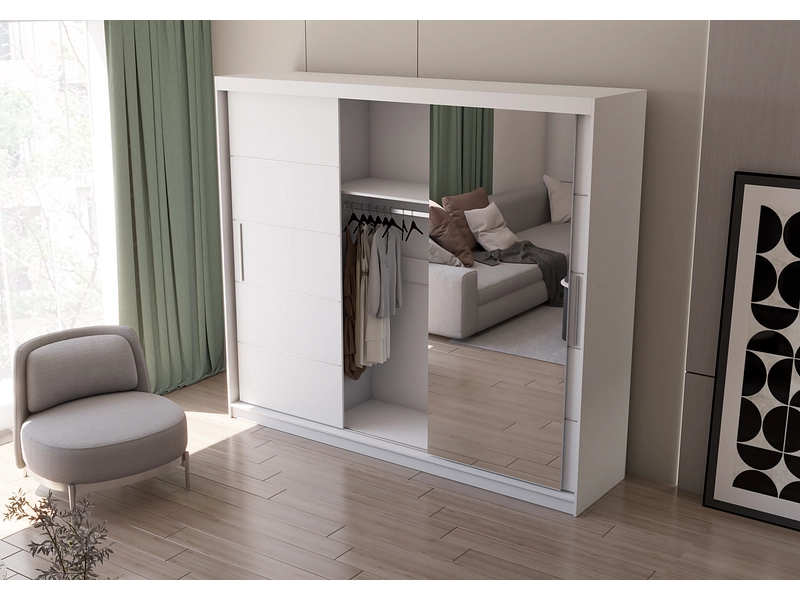 Armoire portes coulissantes AVILA blanc