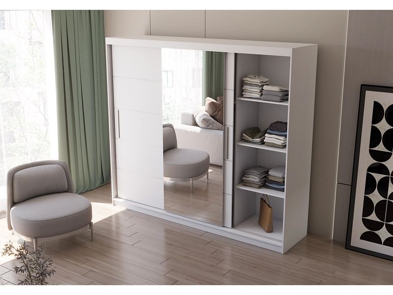 Armoire portes coulissantes AVILA blanc
