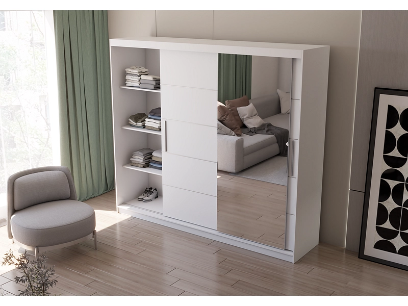 Armoire portes coulissantes AVILA blanc