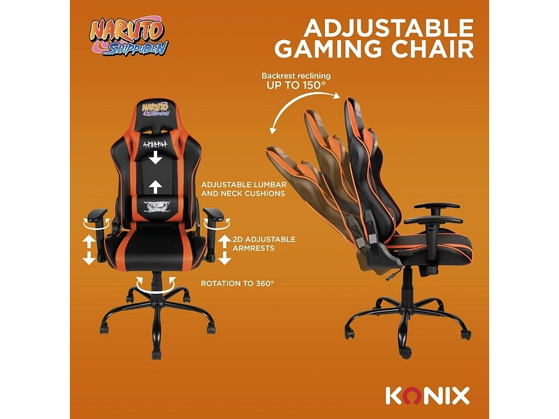 Sedia gaming KONIX NARUTO