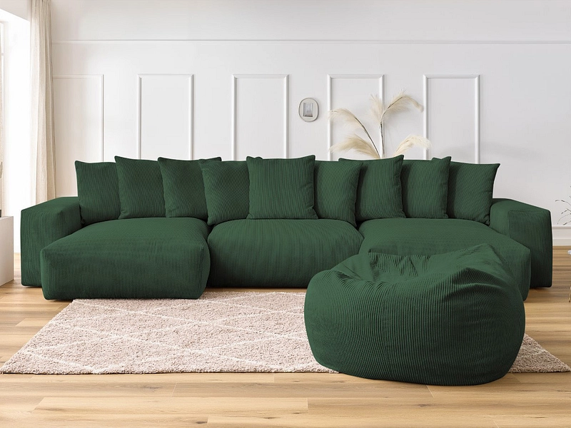 Panorama-Ecksofa mit Hocker BOBOCHIC VOLTAIRE
