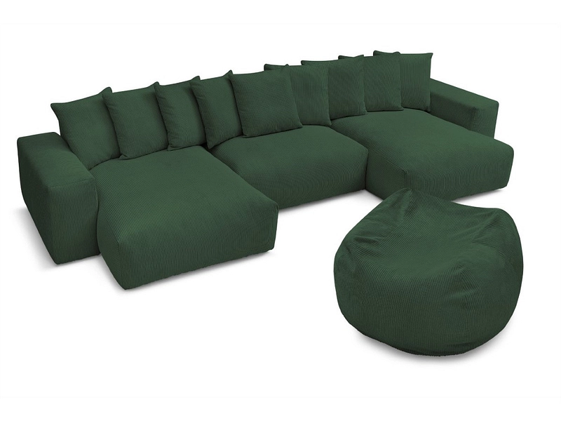 Panorama-Ecksofa mit Hocker BOBOCHIC VOLTAIRE