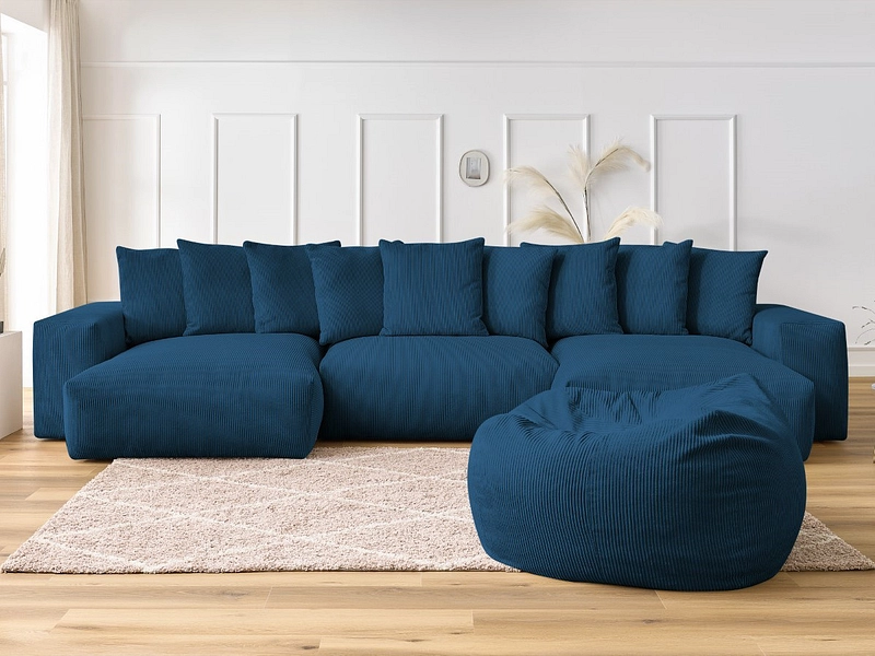 Panorama-Ecksofa mit Hocker BOBOCHIC VOLTAIRE Panorama-Ecksofa mit Hocker BOBOCHIC VOLTAIRE