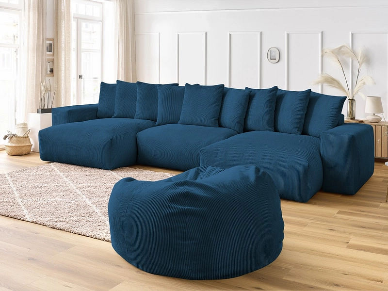 Panorama-Ecksofa mit Hocker BOBOCHIC VOLTAIRE Panorama-Ecksofa mit Hocker BOBOCHIC VOLTAIRE