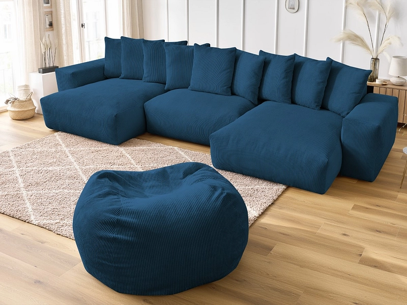 Panorama-Ecksofa mit Hocker BOBOCHIC VOLTAIRE Panorama-Ecksofa mit Hocker BOBOCHIC VOLTAIRE